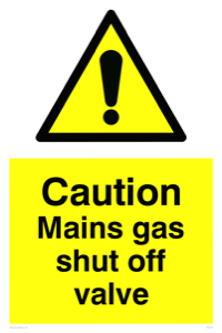 WM5500: Mains gas shut off valve