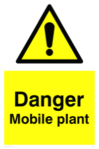 WM5515: Danger Mobile plant