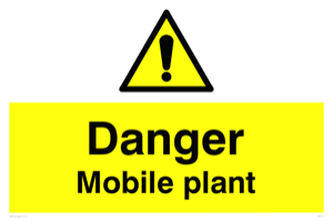 WM5515: Danger Mobile plant
