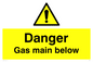WM5529: Danger Gas main below
