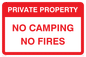 PV5538: No camping No fires