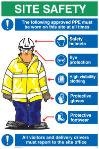 IP5548: PPE sign with graphic