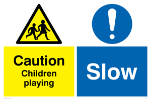 CV5585: Children playing Slow Combination Sign