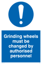 MM5602: Grinding wheels must be changed by authorised personnel