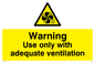 WV5603: Use only with adequate ventilation