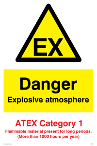 WN5621: Danger explosive atmosphere ATEX Category 1