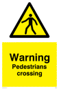 WR5622: Warning Pedestrians crossing
