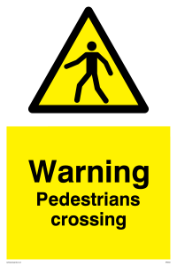 WR5622: Warning Pedestrians crossing