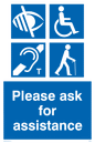 MD5624: Please ask for assistance Sign