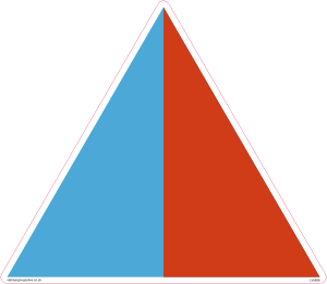 LV5626: Conditioned Air - Duct Identification Triangle (Blank)