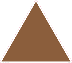LV5630: Foul Air - Duct Identification Triangle (Blank)
