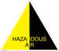 LV5636: Hazardous Air - Duct Identification Triangle (Text)