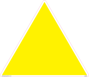 LV5637: Warm Air - Duct Identification Triangle (Blank)