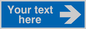 MA5641: Custom Arrow right Sign
