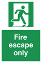 SA5711: Fire Escape Only Sign