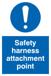 MC5726: Safety harness attachment point Mandatory Sign