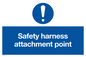 MC5726: Safety harness attachment point Mandatory Sign