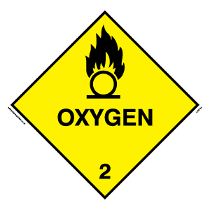 LN5734: Oxygen Hazard Sign
