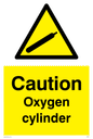 WN5737: Caution Oxygen cylinder Sign
