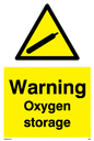WN5738: Warning Oxygen storage Sign