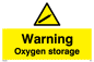 WN5738: Warning Oxygen storage Sign