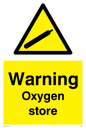 WN5739: Warning Oxygen store Sign
