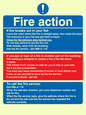 MF5748: Fire action notice Stay Put message