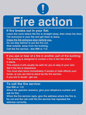 MF5748: Fire action notice Stay Put message