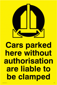 WR594: Cars liable to be clamped
