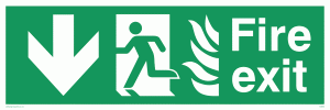 SG698: fire exit - safety sign