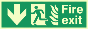 SG698: fire exit - safety sign