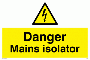 WE69: Danger Mains Isolator