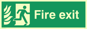 SG706: fire exit - safety sign