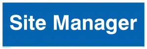 DC723: site manager - door sign