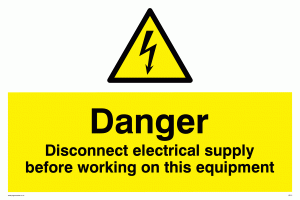 WE74: Disconnect before working