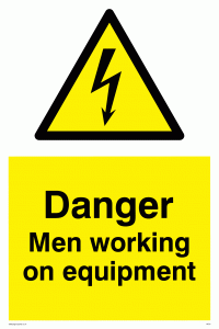 WE75: danger men working on equipment