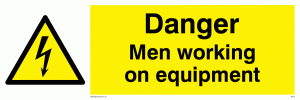 WE75: danger men working on equipment