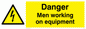 WE75: danger men working on equipment
