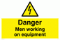WE75: danger men working on equipment
