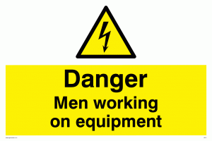 WE75: danger men working on equipment