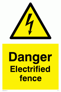 WE77: danger electrified fence