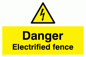 WE77: danger electrified fence