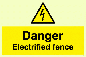 WE77: danger electrified fence