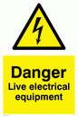WE78: danger live electrical equipment