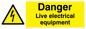 WE78: danger live electrical equipment