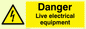 WE78: danger live electrical equipment