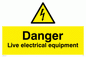 WE78: danger live electrical equipment