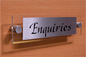 DV821: enquiries - door sign