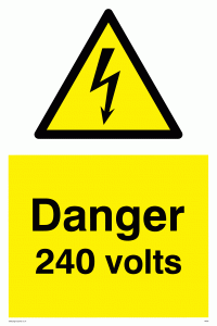 WE82: danger 240 volts