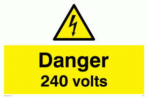 WE82: danger 240 volts